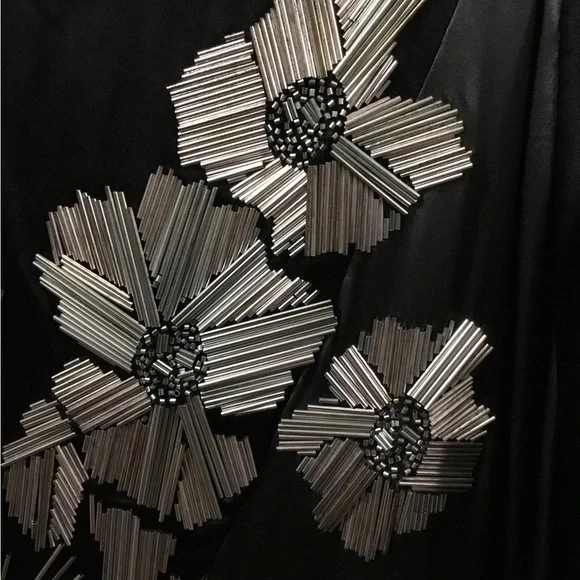 Diane von Furstenberg black silk Cold Shoulder cocktail dress - Picture 3 of 5